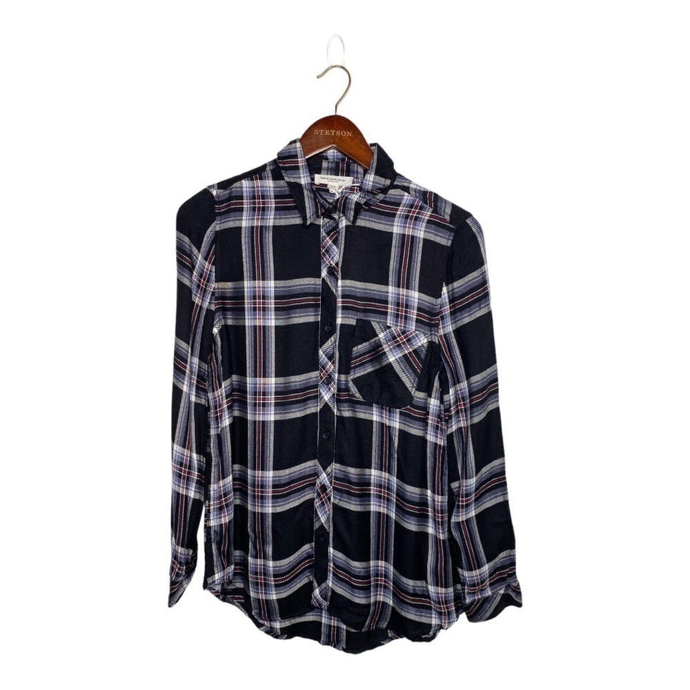 Beachlunchlounge plaid button down SMALL NWT